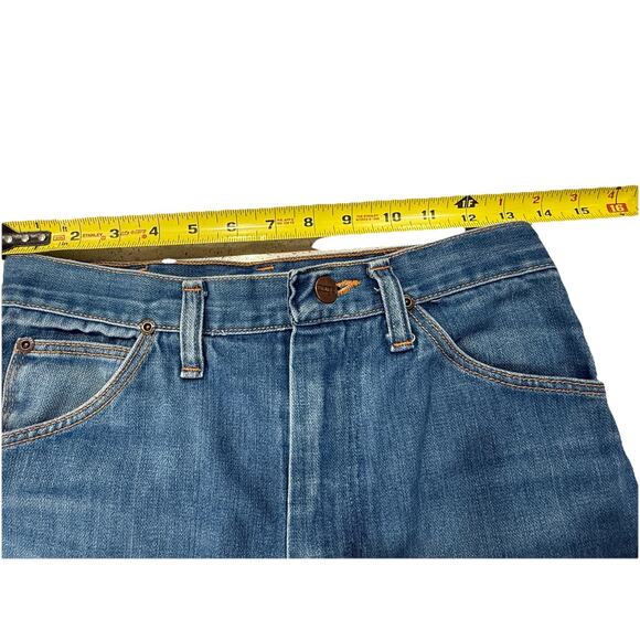 Wrangler Womens Jeans Sz 29M Classic Straight Leg Blue Denim High Rise Cowgirl - Picture 3 of 7